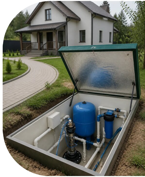 Автономное водоснабжение дома в Зеленодольске от 155250 р. | АПаруса-Злн